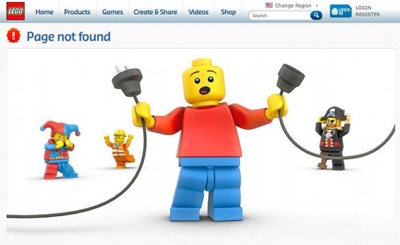 3 - Lego 404 page