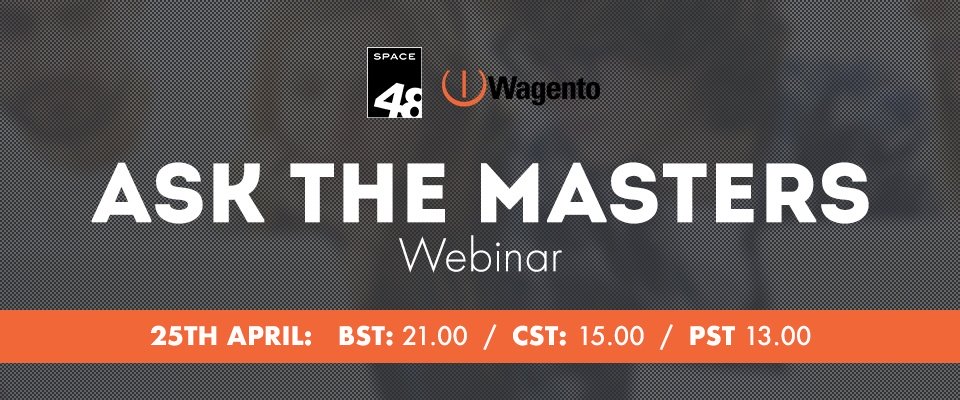 Ask the Masters April webinar from Magento Imagine
