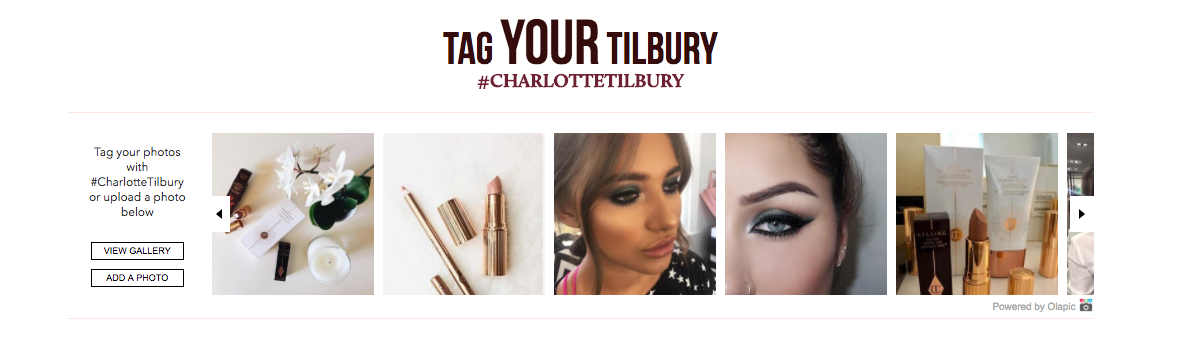 Charlotte Tilbury's Tag Your Tilbury feature