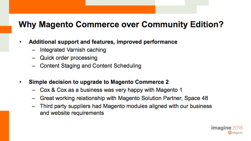 Magento Commerce 2 comparison with Community Edition