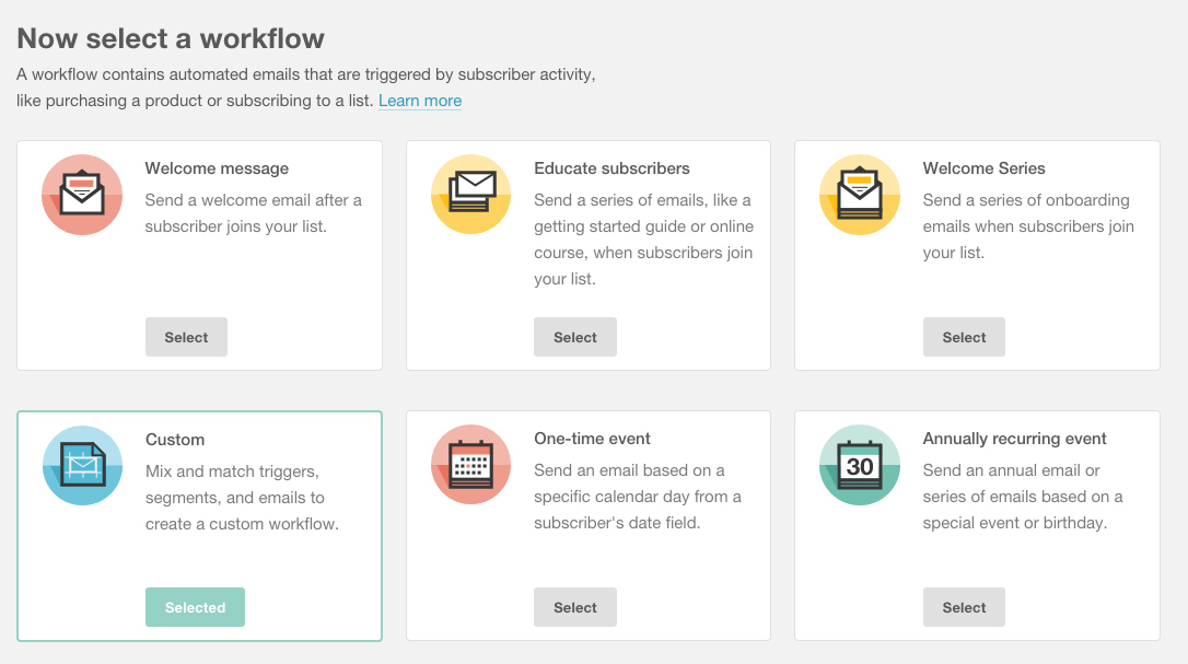 Mailchimp email automation workflows